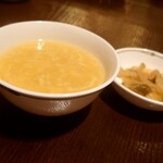 262027292 - 前菜スープ、付け合せ搾菜