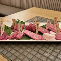 みやび 六本木店 - ◉A5黒毛和牛希少部位 9種類盛り合わせ