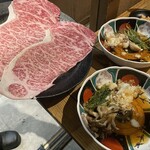 個室焼肉匠 - サーロイン焼きしゃぶ