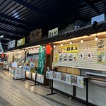 魚沼の畑 - 駅構内