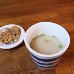 天の宮 焼きいれ太郎か! - しょうがスープ