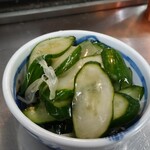 もつ焼つみき 神田駅前店 - きゅうりとみょうがの漬け物