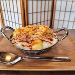 韓国かき氷 ピンスピン - 横からの図