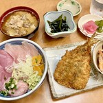 埼玉漁港 海鮮食堂 そうま水産 - セットのお料理、今回はこんな感じです！