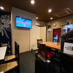 万両 - 店内の様子です。宴会が行われていました。