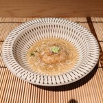 すし匠 - 蓮根饅頭のほぐし蟹浸し