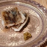 すし匠 - メヒカリの一夜干し:柚子胡椒で