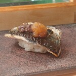 すし匠 - 秋刀魚:米酢、おろしとワタのコンビネーション！