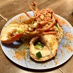 創作料理Ryota  - ・オーダーごとに捌くロブスター　自家製カラスミのオイルスパゲティーニ（¥5,500）