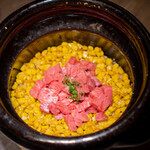 USHIGORO S. - とうもろこしとトリュフの土鍋ご飯