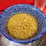 ラーメン タロー 五反田の陣 - つけ麺豚入り1,100円（野菜マシ、削り節）