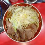 ラーメン タロー 五反田の陣 - つけ麺豚入り1,100円（野菜マシ、削り節）