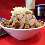 ラーメン タロー 五反田の陣 - つけ麺豚入り1,100円（野菜マシ、削り節）