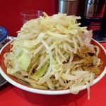 ラーメン タロー 五反田の陣 - つけ麺豚入り1,100円（野菜マシ、削り節）