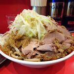 ラーメン タロー 五反田の陣 - つけ麺豚入り1,100円（野菜マシ、削り節）