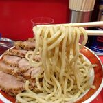 ラーメン タロー 五反田の陣 - つけ麺豚入り1,100円（野菜マシ、削り節）