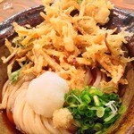 うどん末治 - 【２０１４年３月　再訪問】かきあげぶっかけ