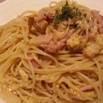 ハシヤ - 卵とベーコンのスパゲティ　2014.4