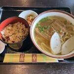 百年古家 大家 - 沖縄そばとジューシーのセット