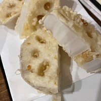 浅草 ひら山 - 蓮根天麩羅