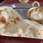 SWAAD - 日替わりセット　本日はキーマチーズカレー、ナン　850円税込