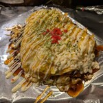 粉ひで - 定番かつ外れ無しのオムお好み焼き