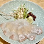 立呑み 鉄砲玉 - ヒラメはもちろん、このジュレにも秘密が…