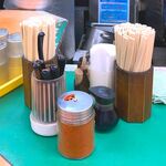 そば処 常盤軒 - 卓上調味料　2024.9.2