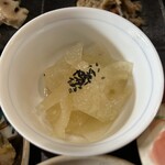 菜食健美 美卯 - 冬瓜の酢の物。ゆず風味で箸休めにちょうどいい。