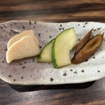 菜食健美 美卯 - 自家製漬物３種盛り。