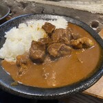 炭火焼肉ホルモンさわいし - 黒タンカレー