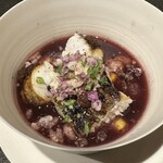 cenci - 赤紫蘇 トマト 伝助穴子 とうもろこし 新生姜