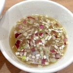 麺屋くろ松 - つけ汁、塩に変更