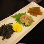 Kanji - 前菜3種盛り