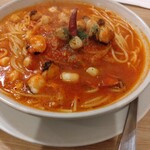 はらっぱ 高崎問屋町店 - 小柱とタコの辛口トマトソース