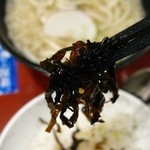 麺家三ノ宮 - 朝セット｢天かす｣にご飯･昆布で310円