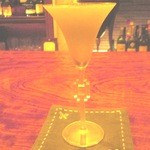 ル テアトル - 2014/4月　ブルームーンのグラスもバカラですね！