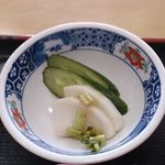 川魚料理 太田窪谷田川 - お新香