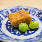 道人 - グジのおかき揚げ。肉厚であり、日の通し加減もドンピシャ。