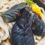 麺紡 - 冷やし揚げなすぶっかけ