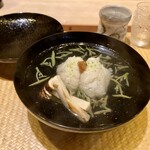 霞町 やまがみ - 鱧と松茸と蓴菜のお椀