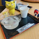 つちや - 水まんじゅう　350円(税込)  ※お茶も付くし、氷水にも入れてくれます