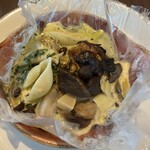 JAM17 DINING - アワビとキノコのホイル焼きのようなもの