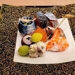 馬車道 大かわ - お月見の八寸