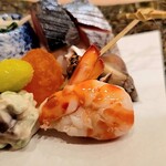 馬車道 大かわ - ウサギに見立てた芋寿司