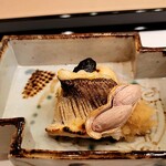 馬車道 大かわ - カマスの塩焼きといちじくの田楽