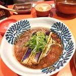 上野藪そば - 秋茄子のなめこみぞれ汁