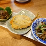 立ち呑み 彩花菜 - ちょい呑みセット♪(日替わり３種)