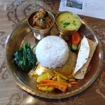 チャンドニー - ネパールターリーセット(チキン)¥1320(税込)