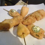 串揚げ＆心意気izakaya あしらい - 串揚げ３種